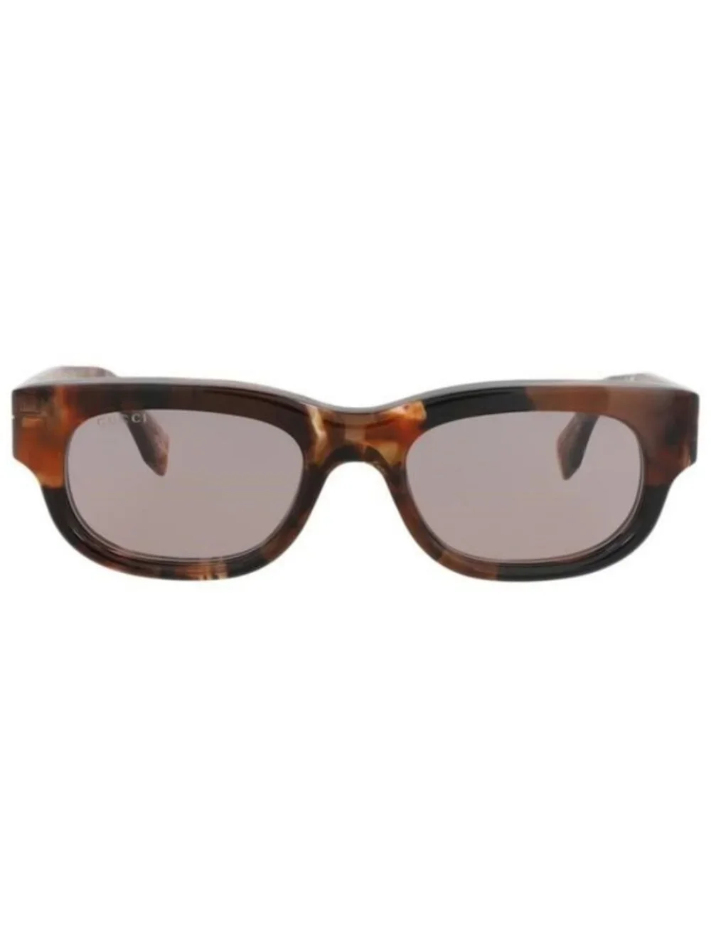 New Gucci Mens Square/Rectangle Brown Brown Brown Fashion Designer Sunglasses